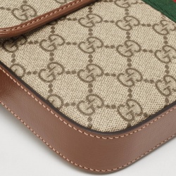 Pre Owned Gucci Brown/Beige GG Supreme Canvas Jackie 1961 Belt Bag