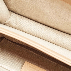 Pre Owned Gucci Beige Leather Small Interlocking G Shoulder Bag