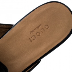 Pre Owned حذاء لوفرز غوتشي برينستاون جلد أسود مقاس 36.5