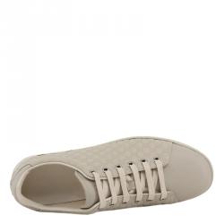 مملوكة مسبقًا Gucci Beige Microguccissima Leather Lace Up Sneakers Size 38