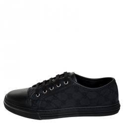 black low top gucci shoes