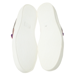 Gucci Beige GG Canvas And Patent Trim Slip On Sneakers Size 37