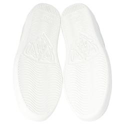 مملوكة مسبقًا Gucci White Leather Embroidered Bee Ace Low-Top Sneakers Size 35.5