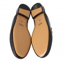 مملوكة مسبقًا Gucci Black Leather Princetown Horsebit Mules Size 40