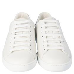مملوكة مسبقًا Gucci White Ace Sneakers Size 38