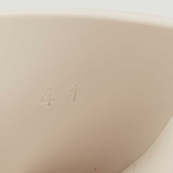 Pre Owned Gucci Cream Rubber Logo Slide Platform Sandals Size 41