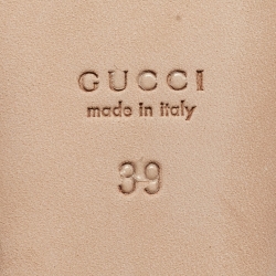 مملوكة مسبقًا Gucci Black Microguccissima Leather Ballet Flats Size 39