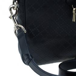 Gucci Black Guccissima Leather Laptop Bag