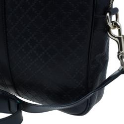 Gucci Black Guccissima Leather Laptop Bag