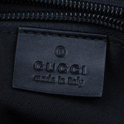 Gucci Black Guccissima Leather Laptop Bag