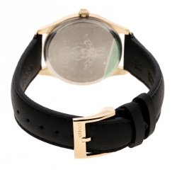 Pre Owned Gucci Mother of Pearl Gold Plated Stainless Steel G-Timelss 126.4 Women's Wristwatch 36 mm