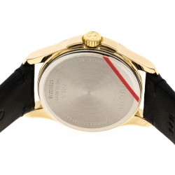 Pre Owned Gucci Silver Gold Plated Stainless Steel G-Timeless 126.5 Women's Wristwatch 27 mm
