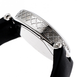 Pre Owned Gucci Black Stainless Steel Diamantissima 141.4 Women's Wristwatch 32 mm