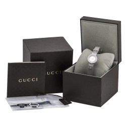 Gucci Silver Stainless Steel U-Play 129.5 Women's Wristwatch 27 mm