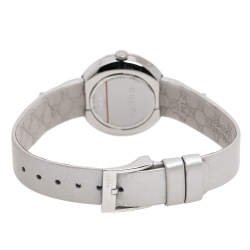 Gucci Silver Stainless Steel U-Play 129.5 Women's Wristwatch 27 mm