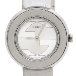 Gucci Silver Stainless Steel U-Play 129.5 Women's Wristwatch 27 mm