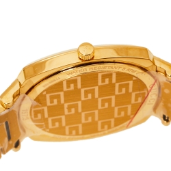 Gucci Yellow Gold PVD Coated Stainless Steel Grip YA157409 Women's Wristwatch 38 mm
