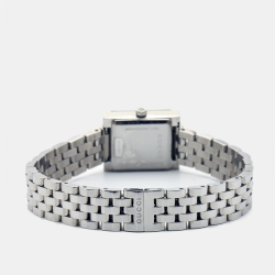 Pre Owned Gucci Grey Stainless Steel G-Frame YA128403 Women's Wristwatch 19 mm