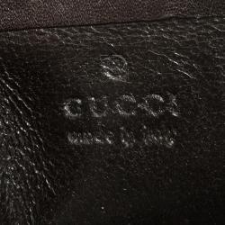 Gucci Beige/Brown GG Canvas and Leather Card Case