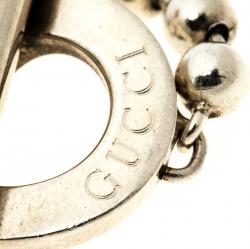 Pre Owned خاتم غوتشي فضة قضيب T مقاس 57