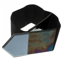 مملوكة مسبقًا حزام غوتشي هولوغرافيك مطاطي أسود 65 سم