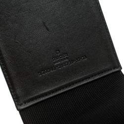 مملوكة مسبقًا حزام غوتشي هولوغرافيك مطاطي أسود 65 سم