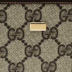 Gucci Beige/Brown Canvas and Pig Skin Leather Card Holder