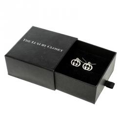 مملوكة مسبقًا أقراط غوتشي GG بالشعار فضة