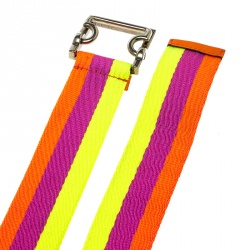 مملوكة مسبقًا حزام غوتشي كانفاس متعدد الألوان 85 سم