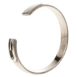مملوكة مسبقًا Gucci Silver Bangle Bracelet 18CM