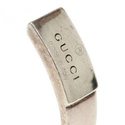 مملوكة مسبقًا Gucci Silver Bangle Bracelet 18CM