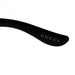 Pre Owned نظارة شمسية شيلد غوتشي GG2797/S سوداء/سوداء متدرجة