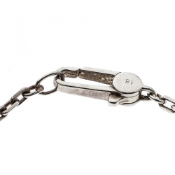Gucci Trademark Silver Charm Bracelet 18cm
