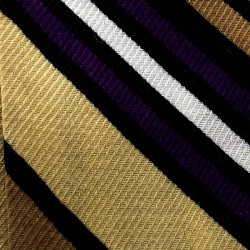 مملوكة مسبقًا Gucci Multicolor Striped Silk Cashmere Tassel Detail Neck Scarf