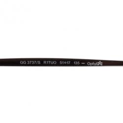 مملوكة مسبقًا Gucci Brown Optyl Aviators With Metal Blinkers Women's Sunglasses