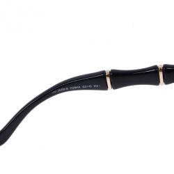 مملوكة مسبقًا Gucci Black Bamboo Effect Oversize Square Sunglasses