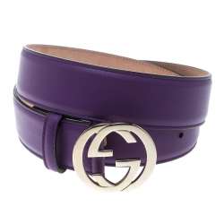 purple gucci belt