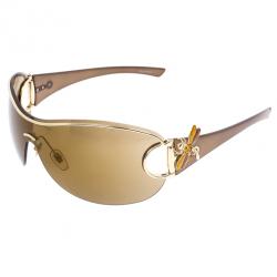 Pre Owned Gucci Horsebit Bee Shield Womens Sunglasses