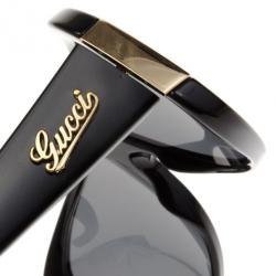 Pre Owned Gucci Black 3063 Square Sunglasses