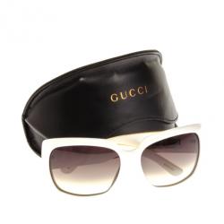 Pre Owned Gucci White 3062 Chain Link Sunglasses