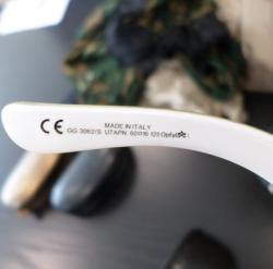 Pre Owned Gucci White 3062 Chain Link Sunglasses