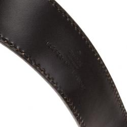 مملوكة مسبقًا Gucci Silver Guccissima Leather GG Buckle Belt 100 CM