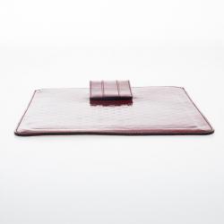 Pre Owned Gucci Red Microguccissima Leather iPad Case