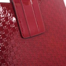 Pre Owned Gucci Red Microguccissima Leather iPad Case