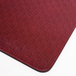 Pre Owned Gucci Red Microguccissima Leather iPad Case