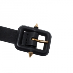 مملوكة مسبقًا حزام غوتشي جلد أسود 90 سم