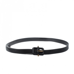 مملوكة مسبقًا حزام غوتشي جلد أسود 90 سم