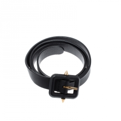 مملوكة مسبقًا حزام غوتشي جلد أسود 90 سم