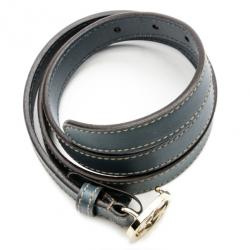 مملوكة مسبقًا Gucci Blue Leather Interlocking G Buckle Belt Size 85