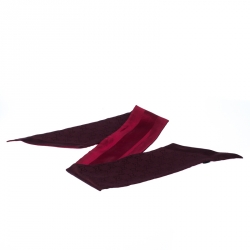 مملوكة مسبقًا Gucci Burgundy Silk Bandeau with Removable Logo Clip